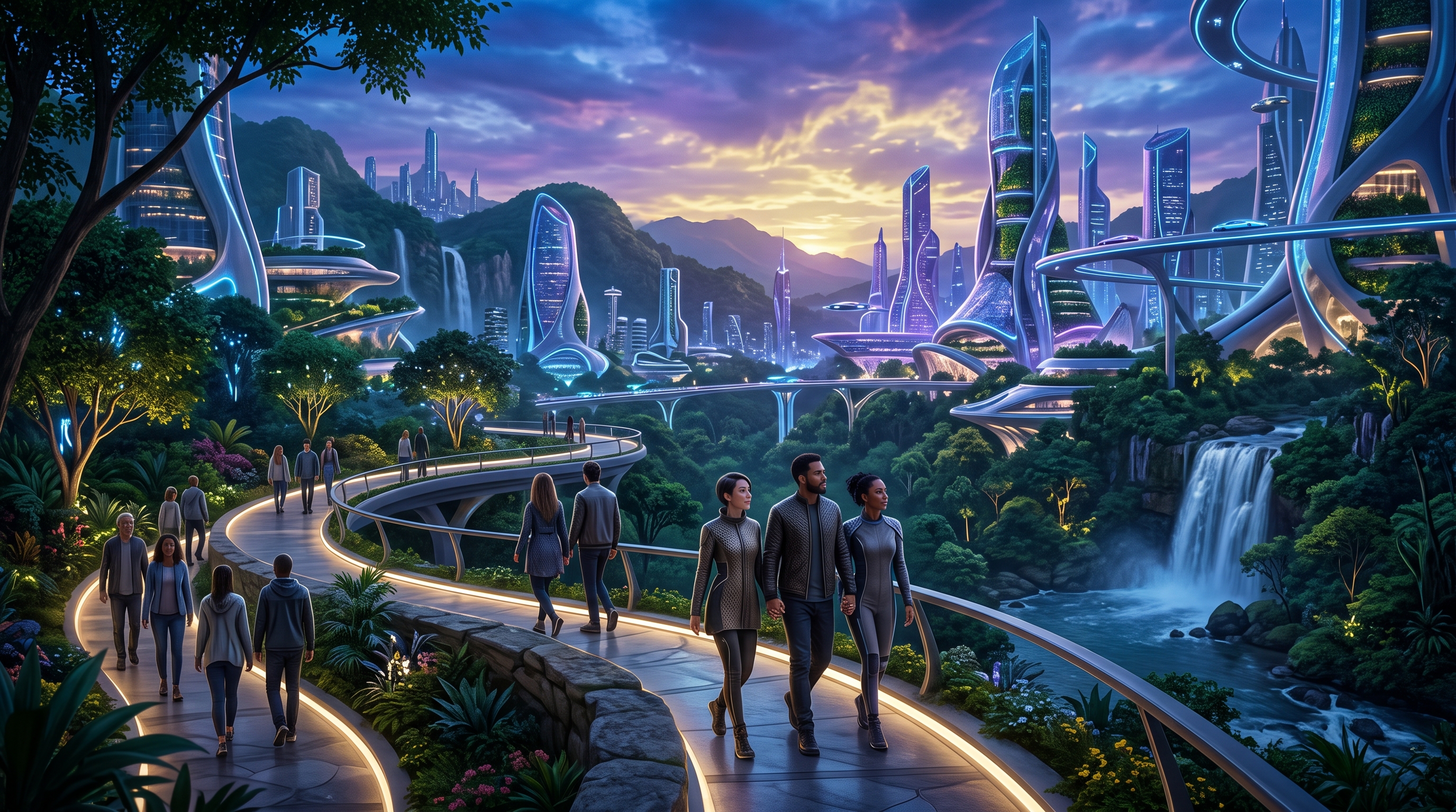 A future city representing informed direct democracy